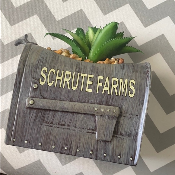 boxlunch Other - The Office Schrute Farms Mailbow Faux Succulent